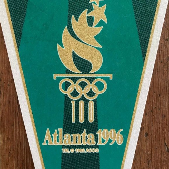 COPY - Atlanta 1996 Olympics Commemorative Flag USA - Picture 3 of 8
